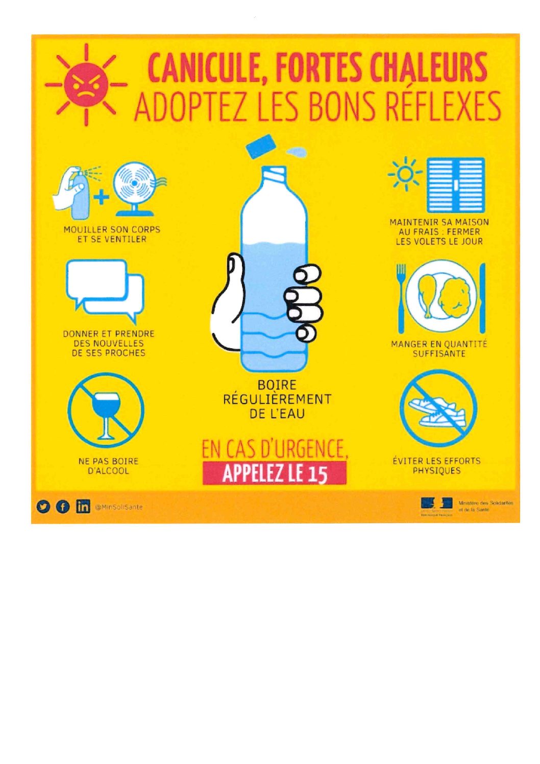 ALERTE VIGILANCE JAUNE CANICULE