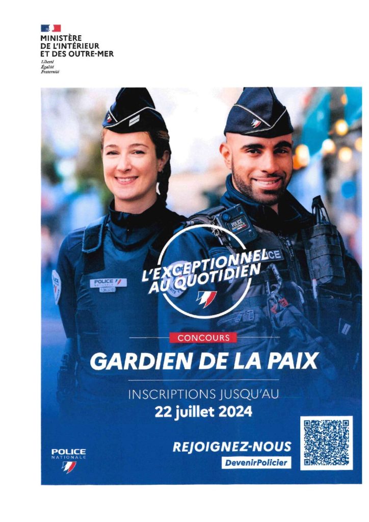Campagne de recrutement de la police nationale