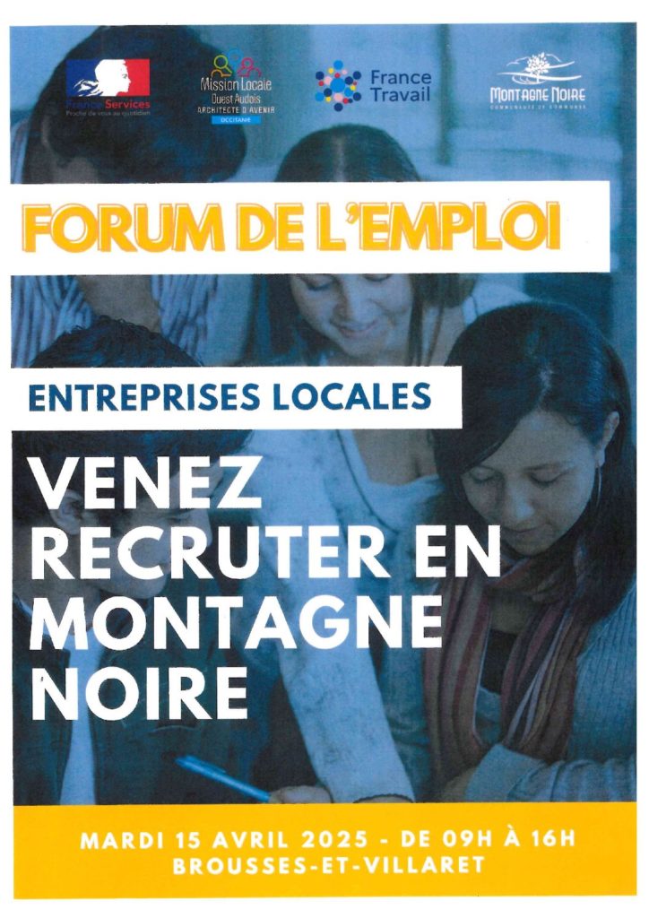 FORUM DE L'EMPLOI - à l'attention des entreprises locales