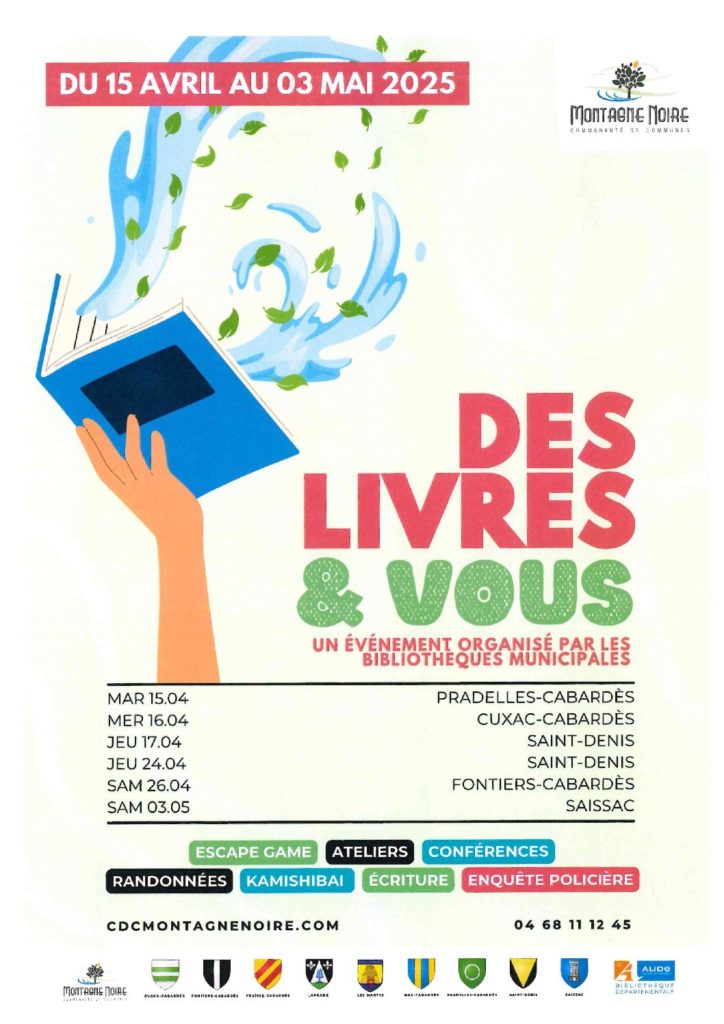 Evènement bibliothèque Municipale de Saissac