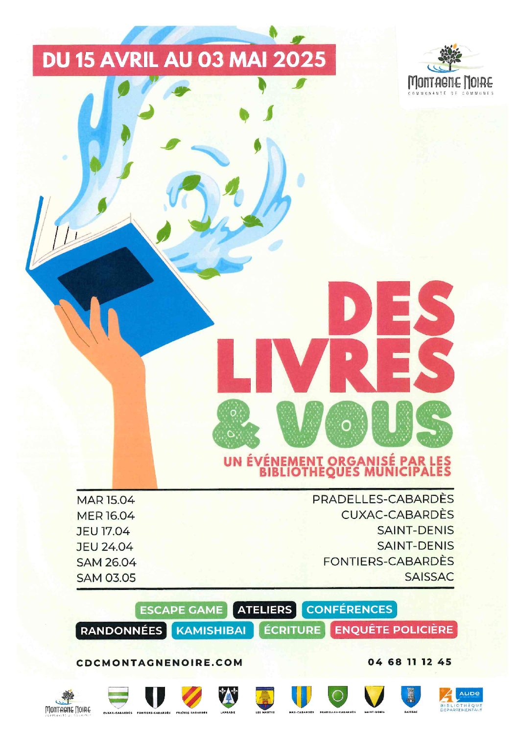 Evènement bibliothèque Municipale de Saissac