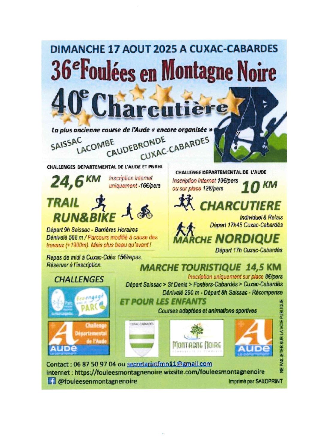 36e Foulées en Montagne Noire