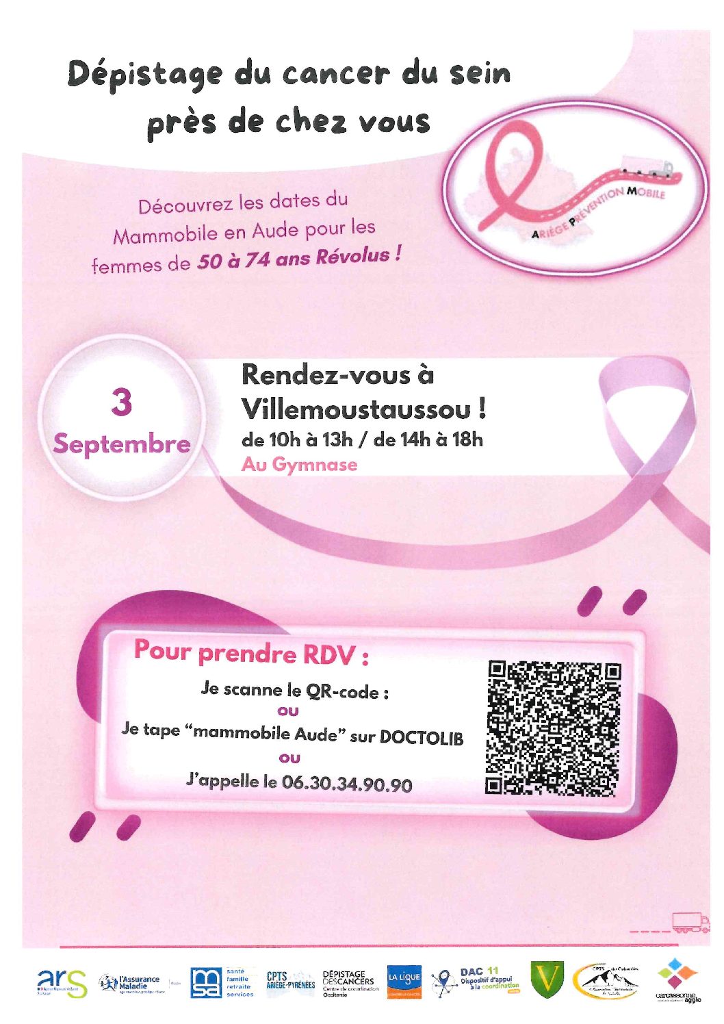 Dépistage du cancer du sein près de chez vous