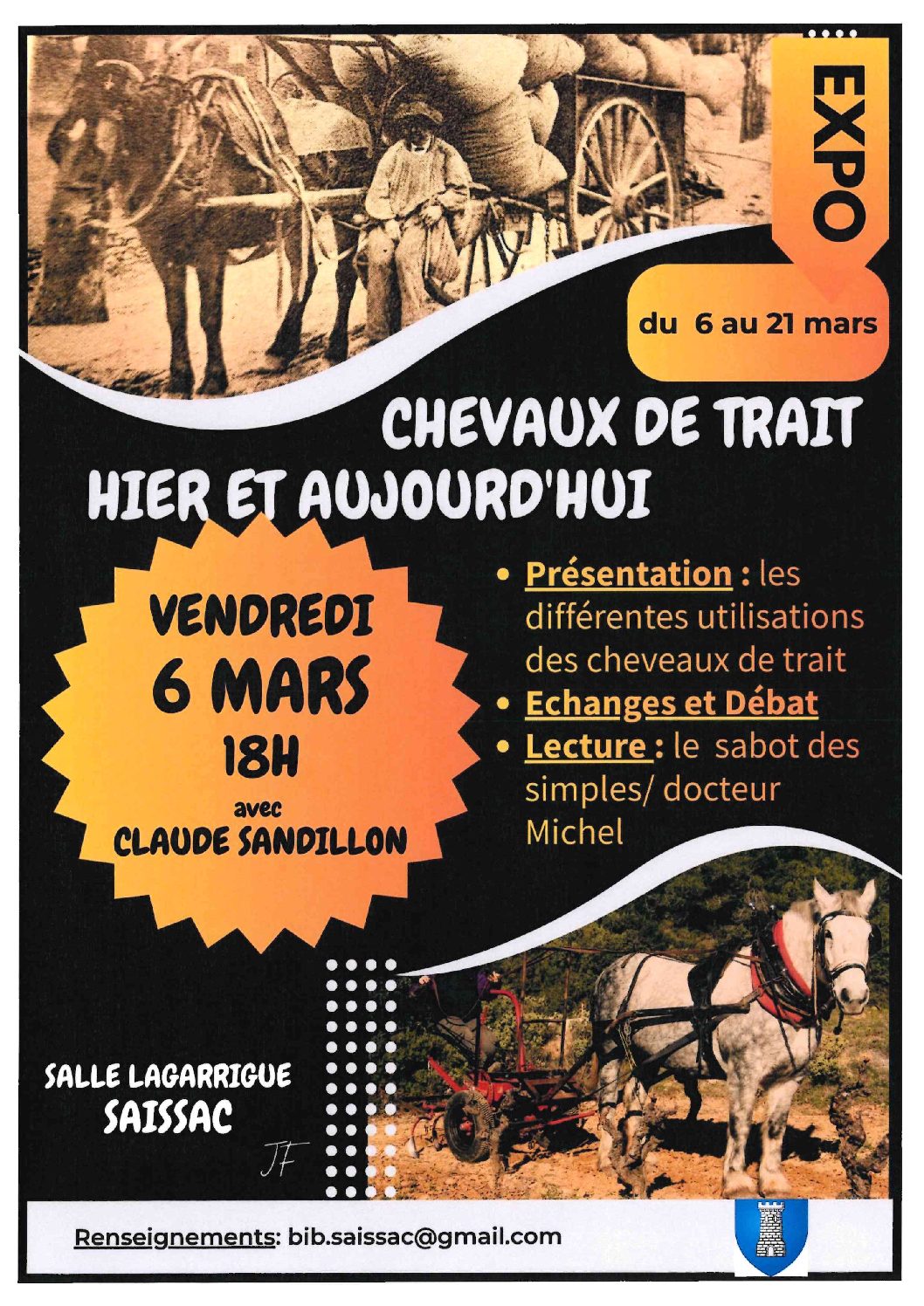 Expo chevaux de trait hier et aujourd&rsquo;hui