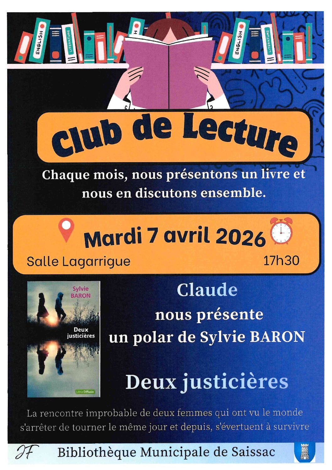 Club de lecture à la Bibliothèque Municipale de Saissac