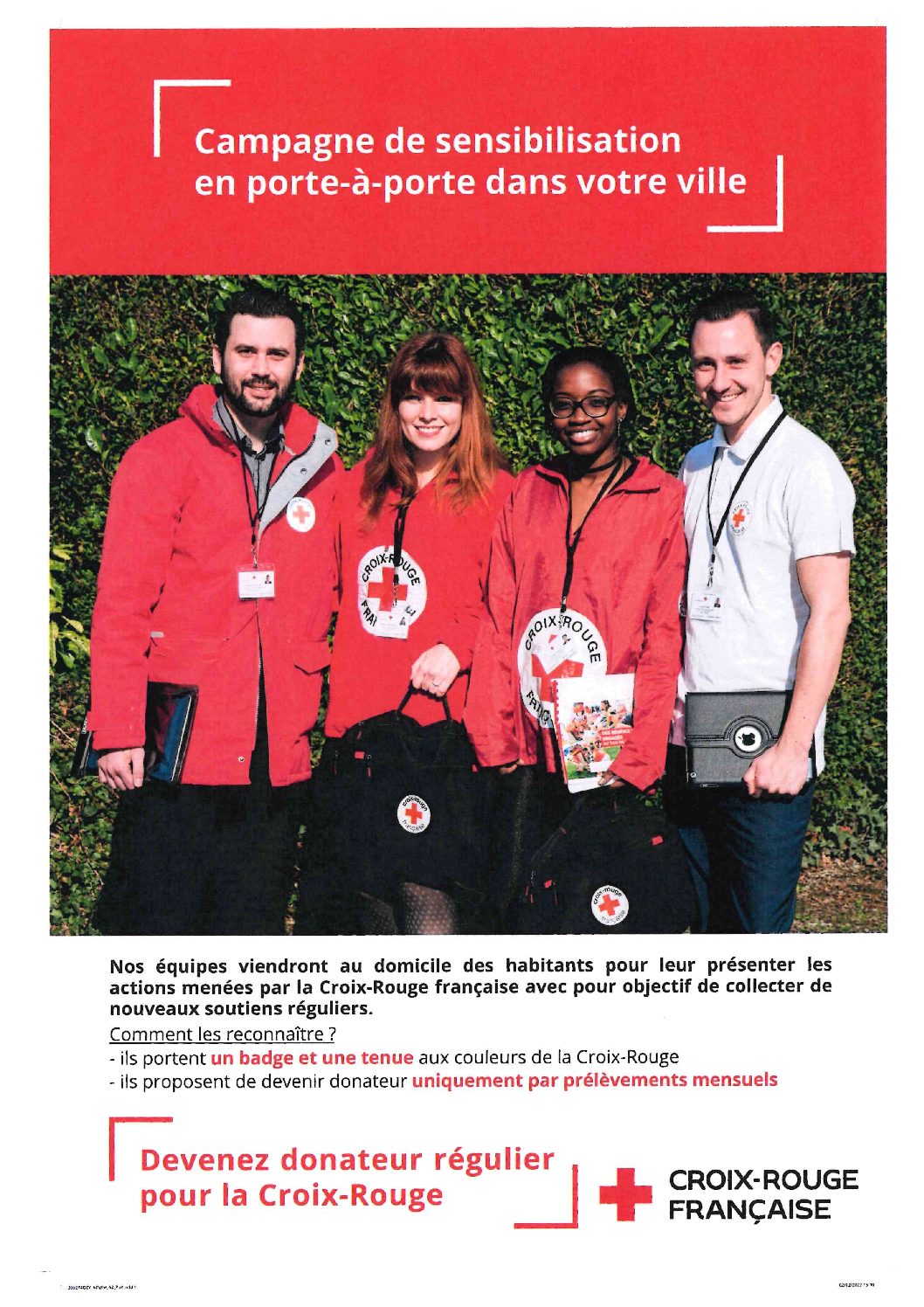 Campagne de sensibilisation CROIX ROUGE FRANCAISE