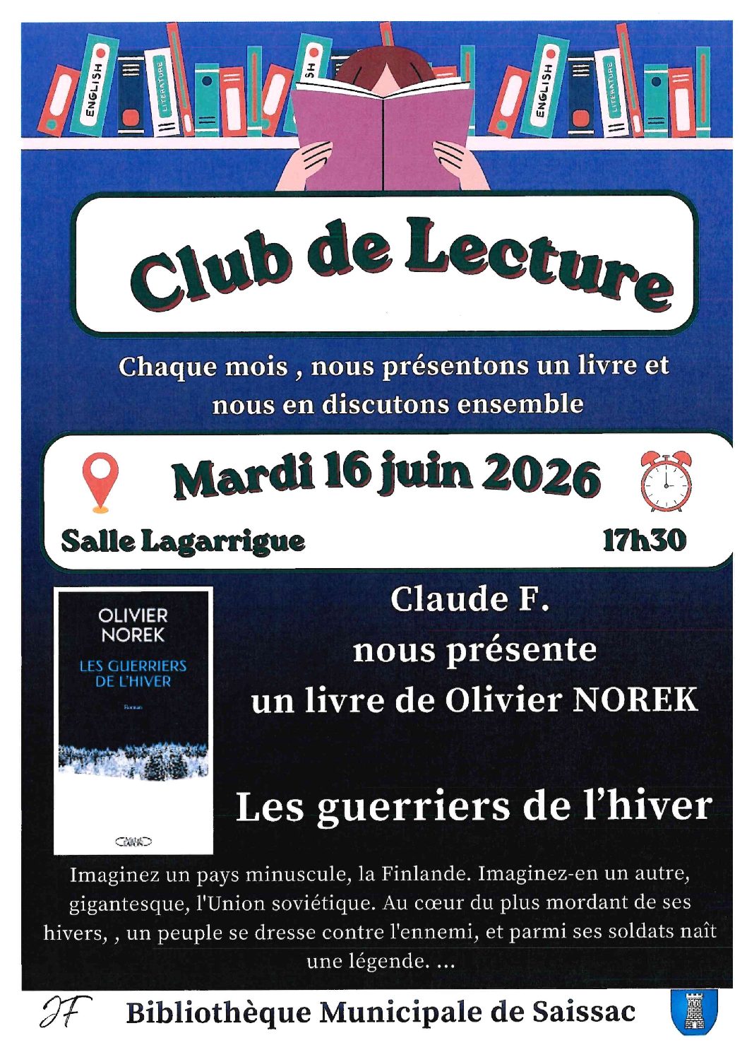 Club de lecture – Bibliothèque Municipale de Saissac
