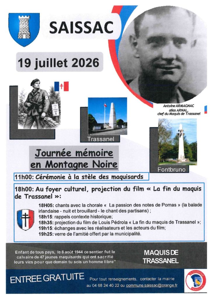 JOURNÉE MÉMOIRE EN MONTAGNE NOIRE