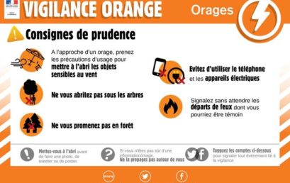 Passage de l&rsquo;Aude en vigilance orange Orage