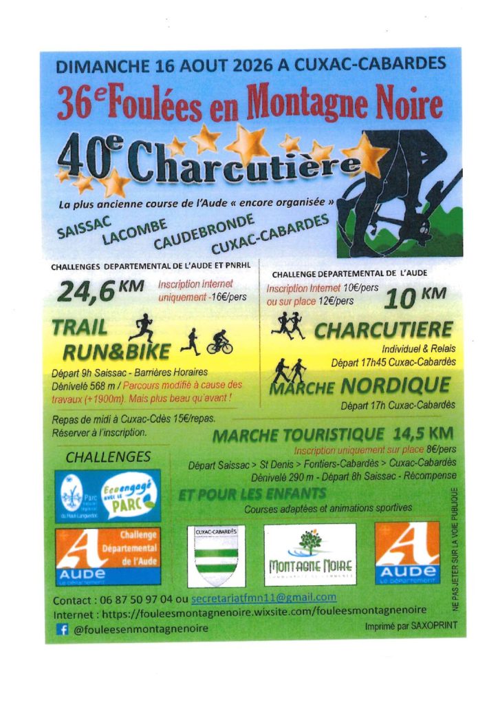 36e Foulées en Montagne Noire